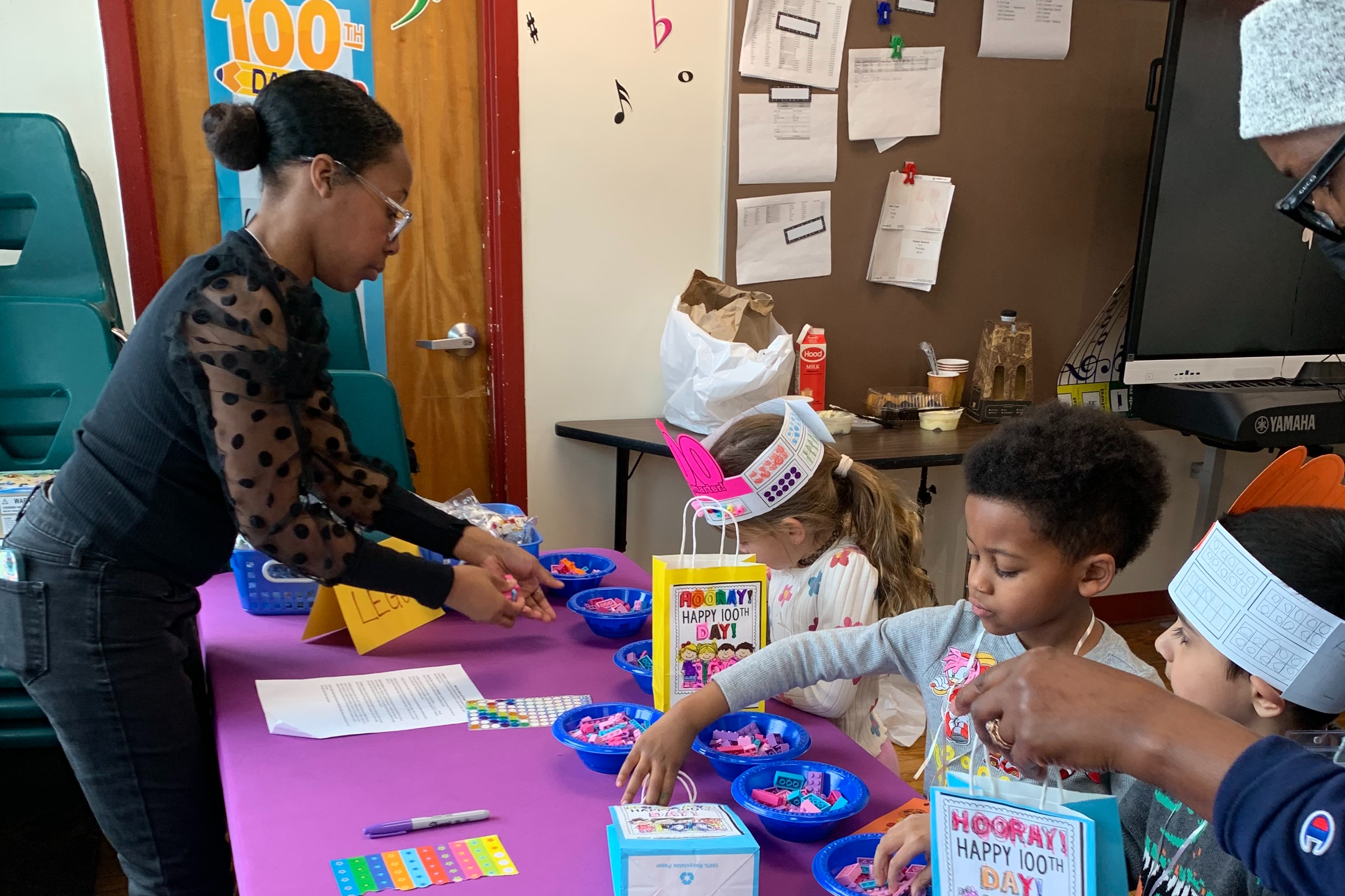 Ward Students participate in counting to 100