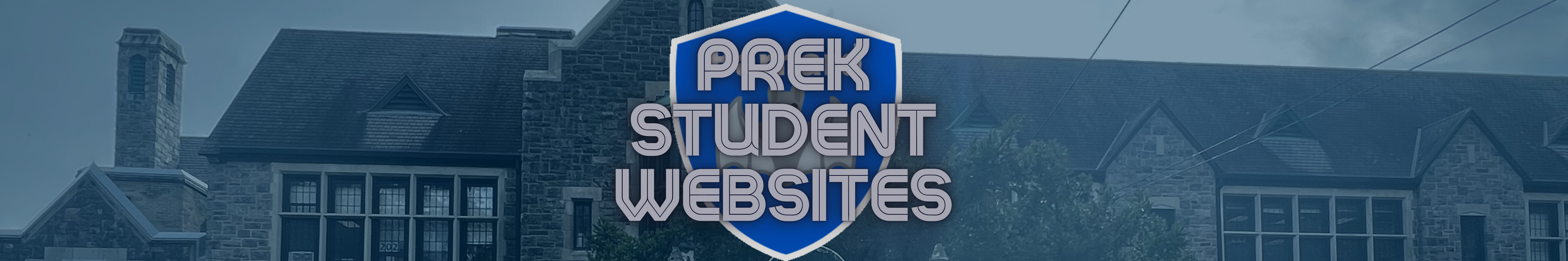 PreK Student Websites banner
