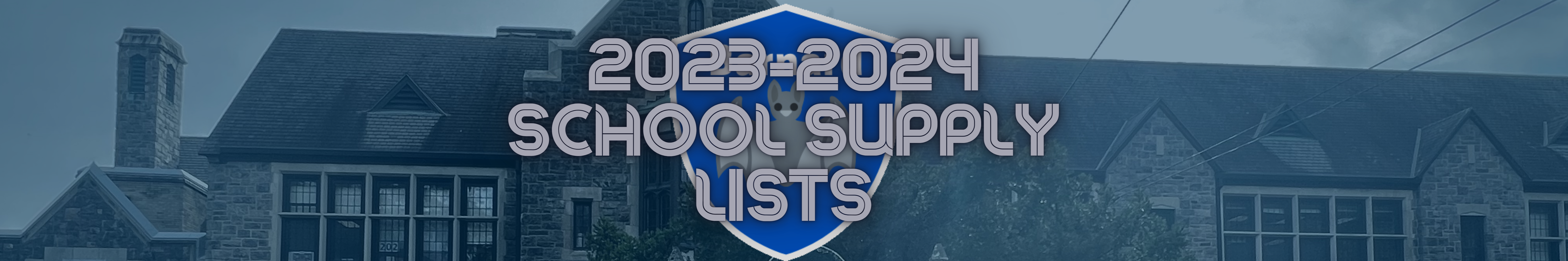 2022-2023 School Supply Lists banner