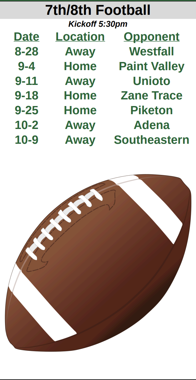 Football Schedule