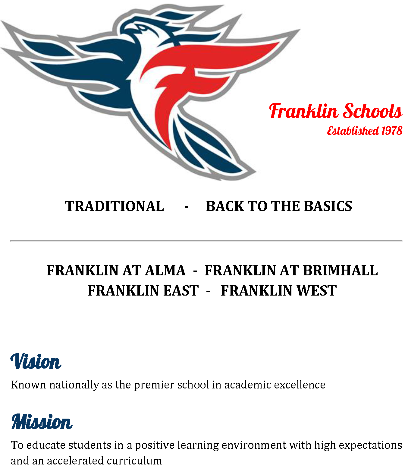 Franklin Schools Vision & Mission