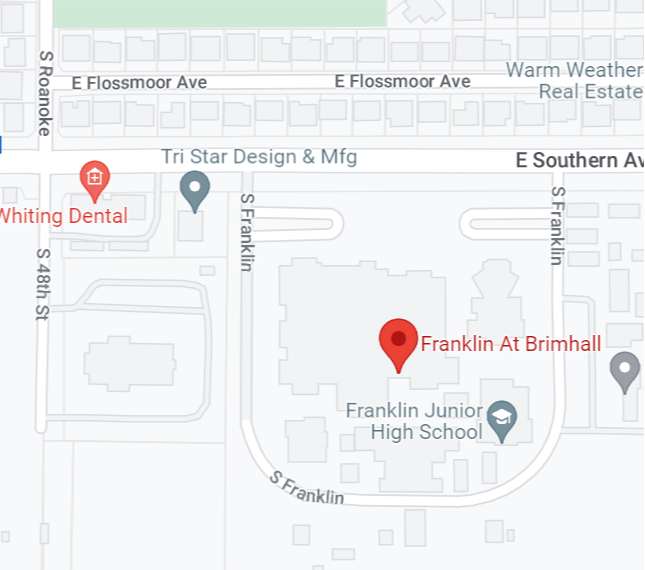 map of franklin at brimhall location