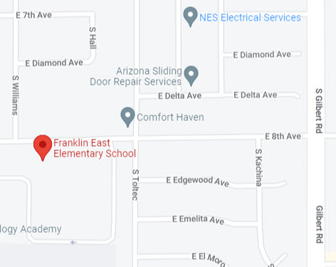 map of franklin east location