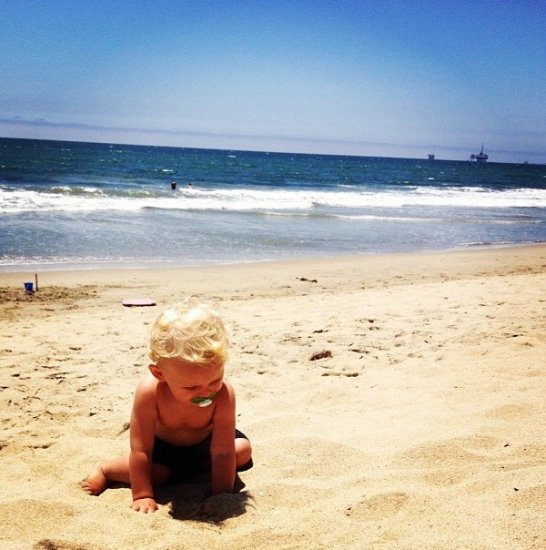 Baby on the beach