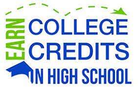 Dual Enrollment logo, earn college credits in high school