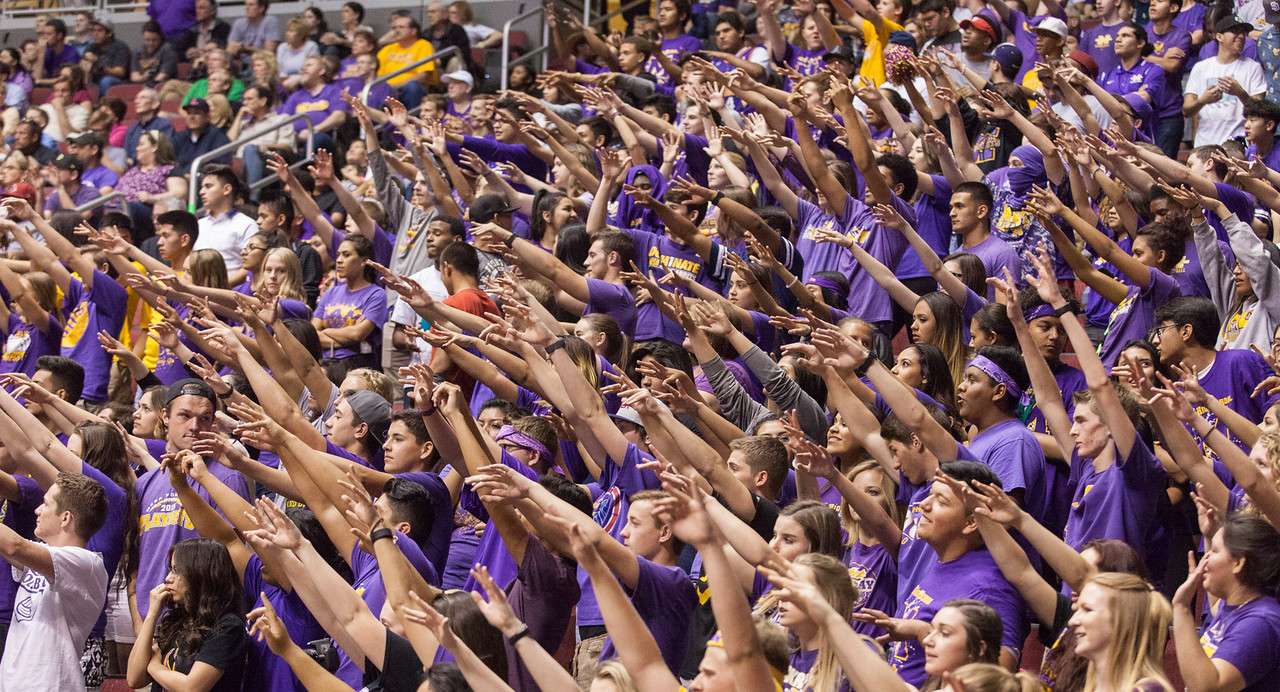 Crowd at a Mesa High game