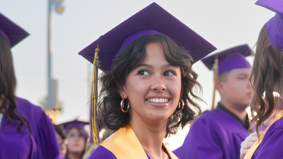 Mesa High student at graduation