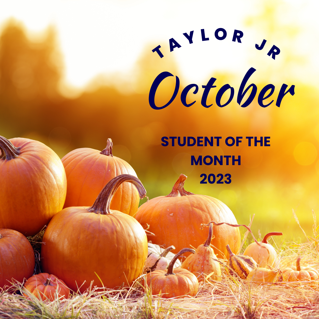 October 2023 student of the month - pumpkins