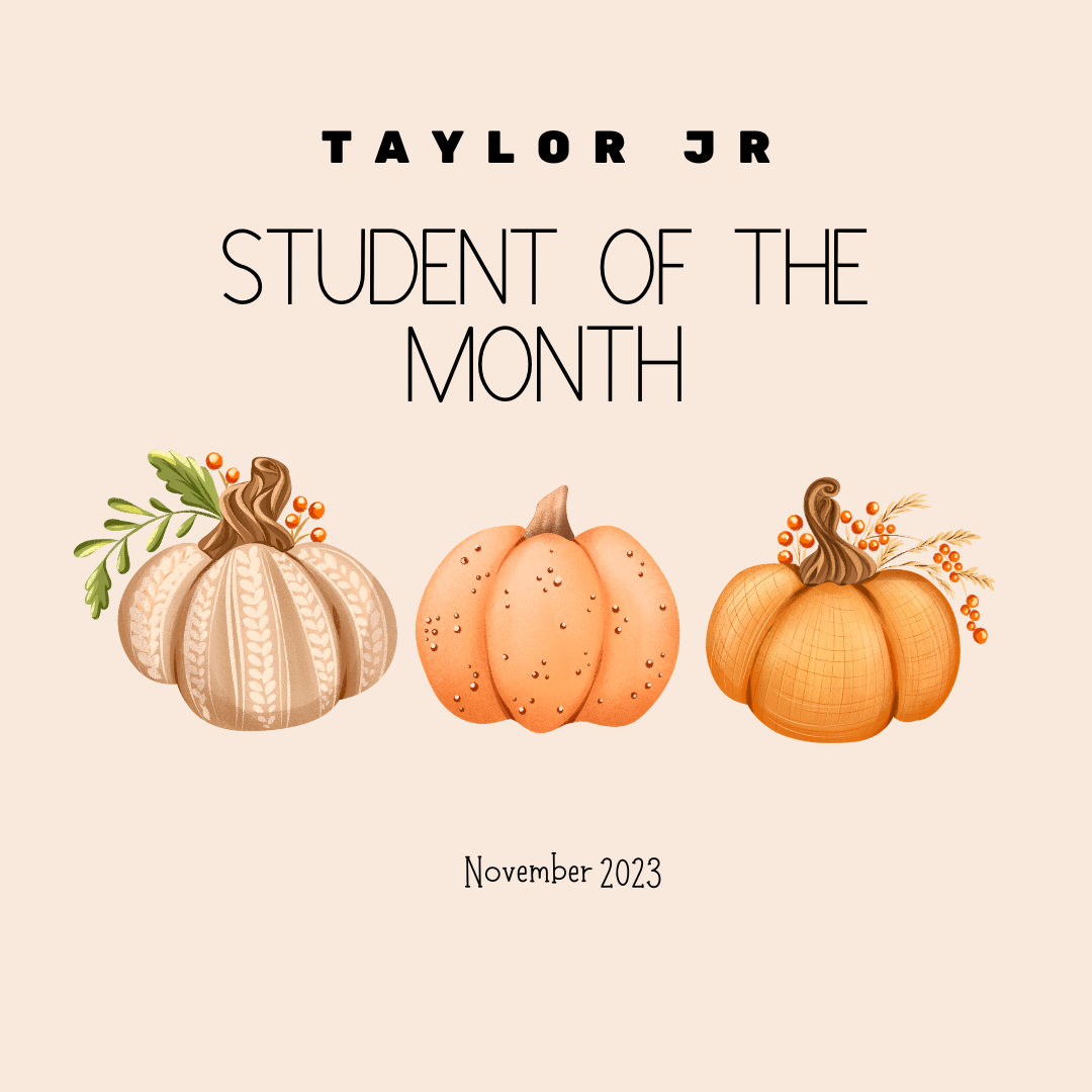 Student of the month November 2023