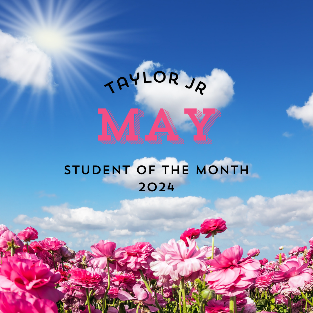 Taylor Jr High May student of the month 2024