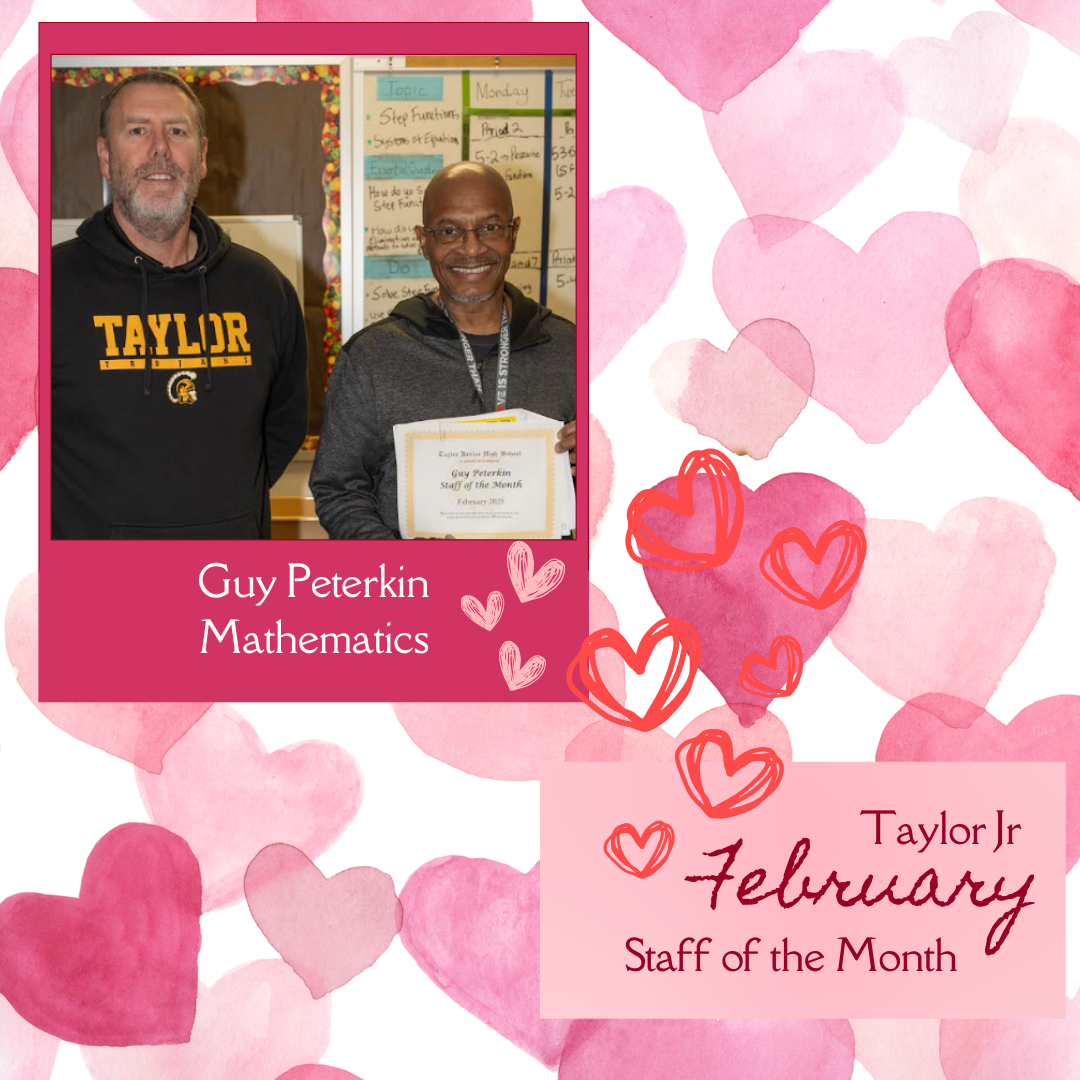 Guy Peterkin with Jeremy Arnett February Staff of the Month 2025