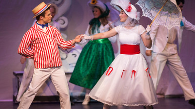 2 students performing Mary Poppins