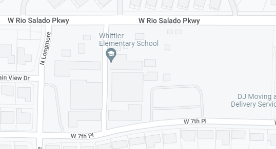 map of whittier location