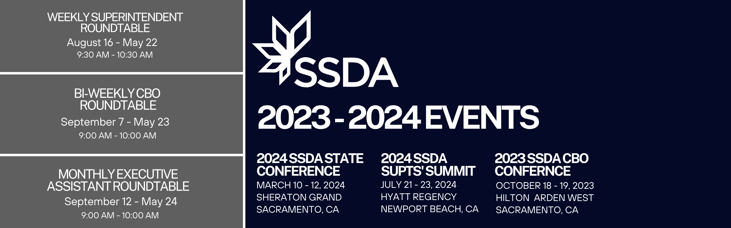 SSDA upcoming events gallery image