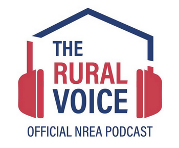 Logo for the National Rural Education Association Podcast