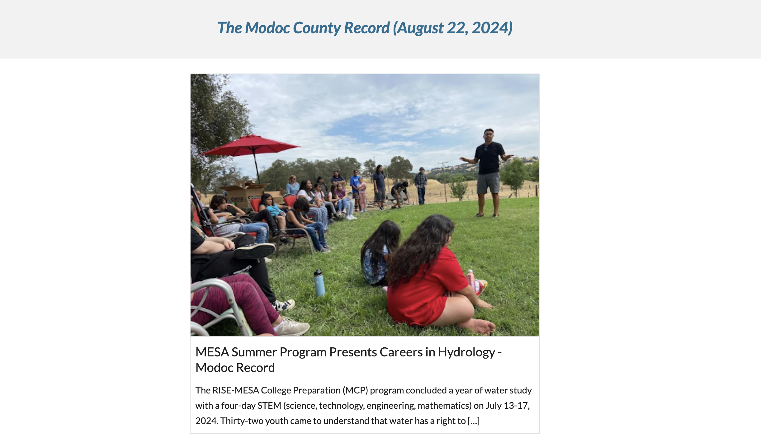 Modoc County Record