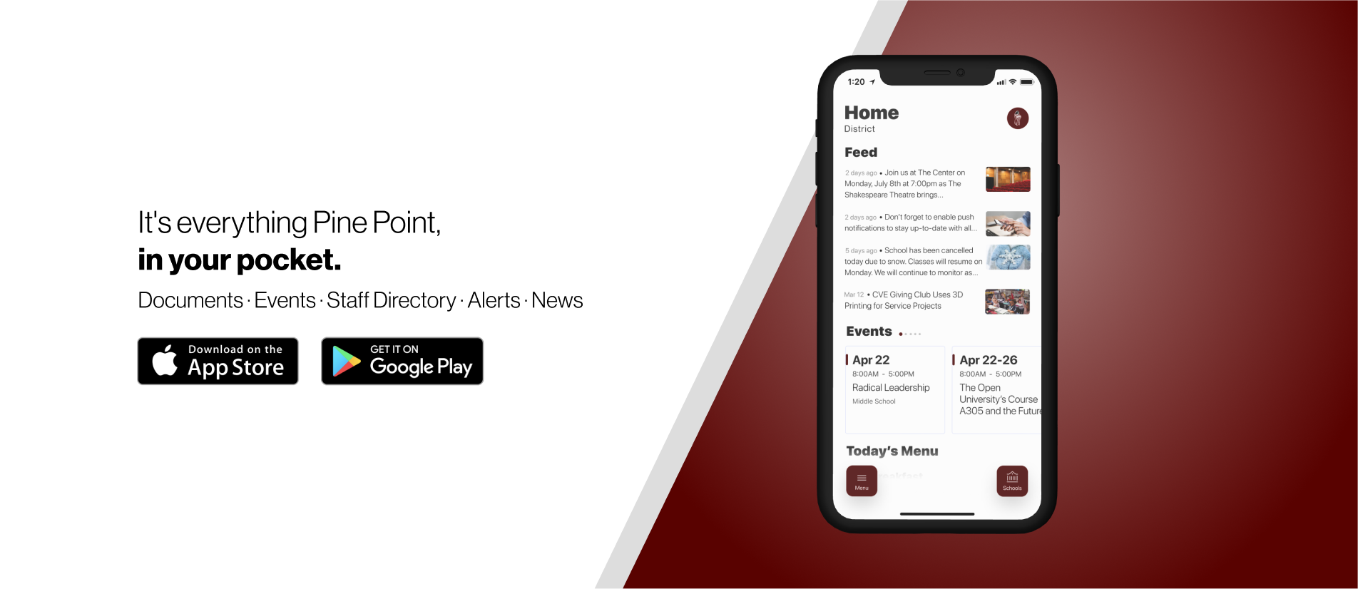 Pine Point Mobile App Download Poster