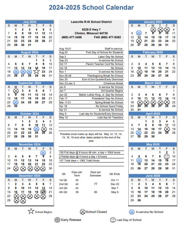 2024-2025 Calendar