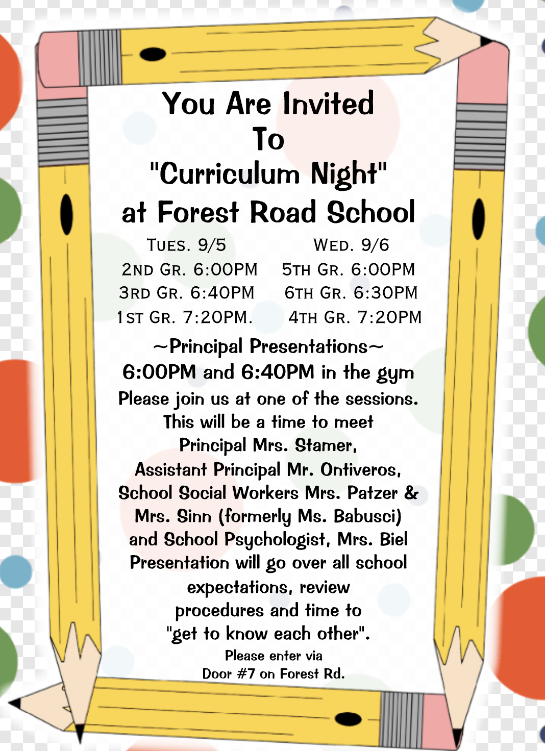 curriculum night 