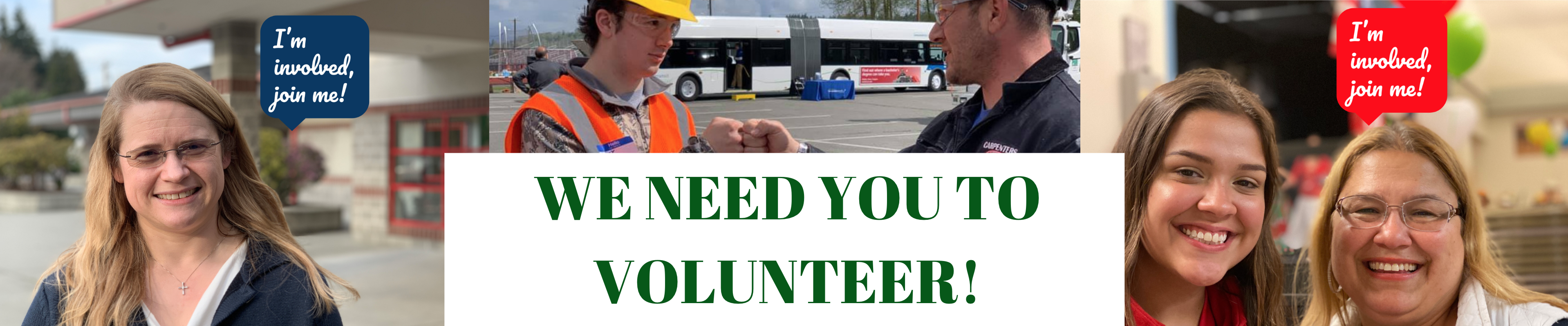We need you to volunteer!