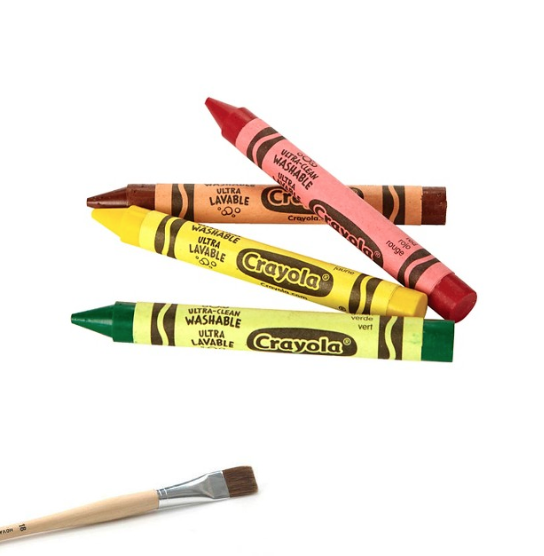 Crayons and Brushes
