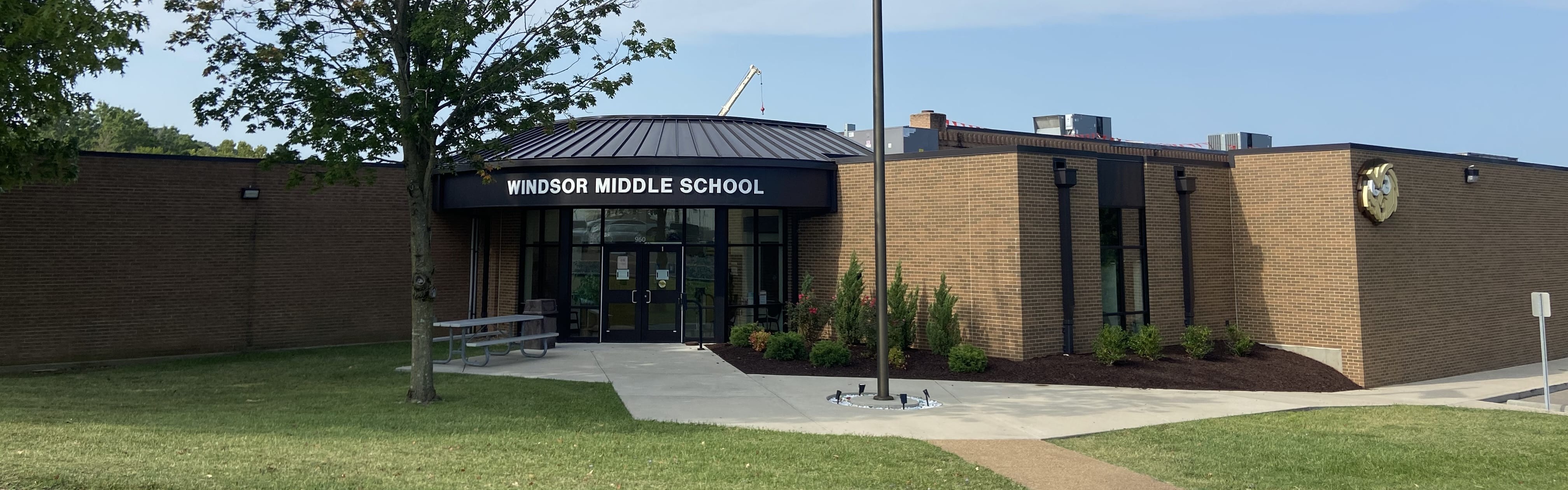 Windsor Middle School Front Entrance