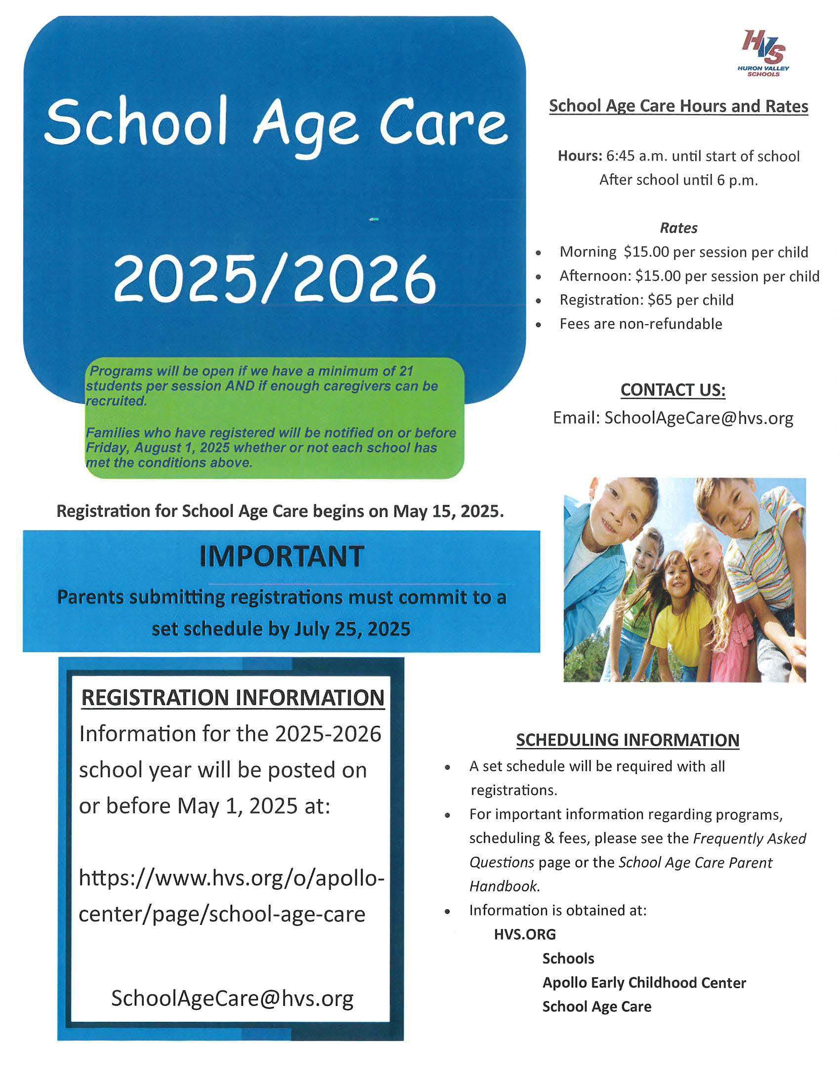 School Age Care 25.26