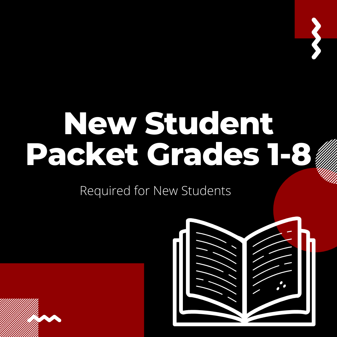 new student packet grades 1-8
