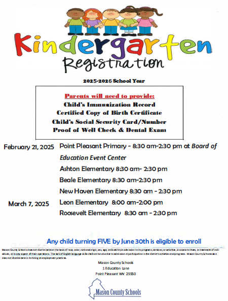 Kindergarten registration