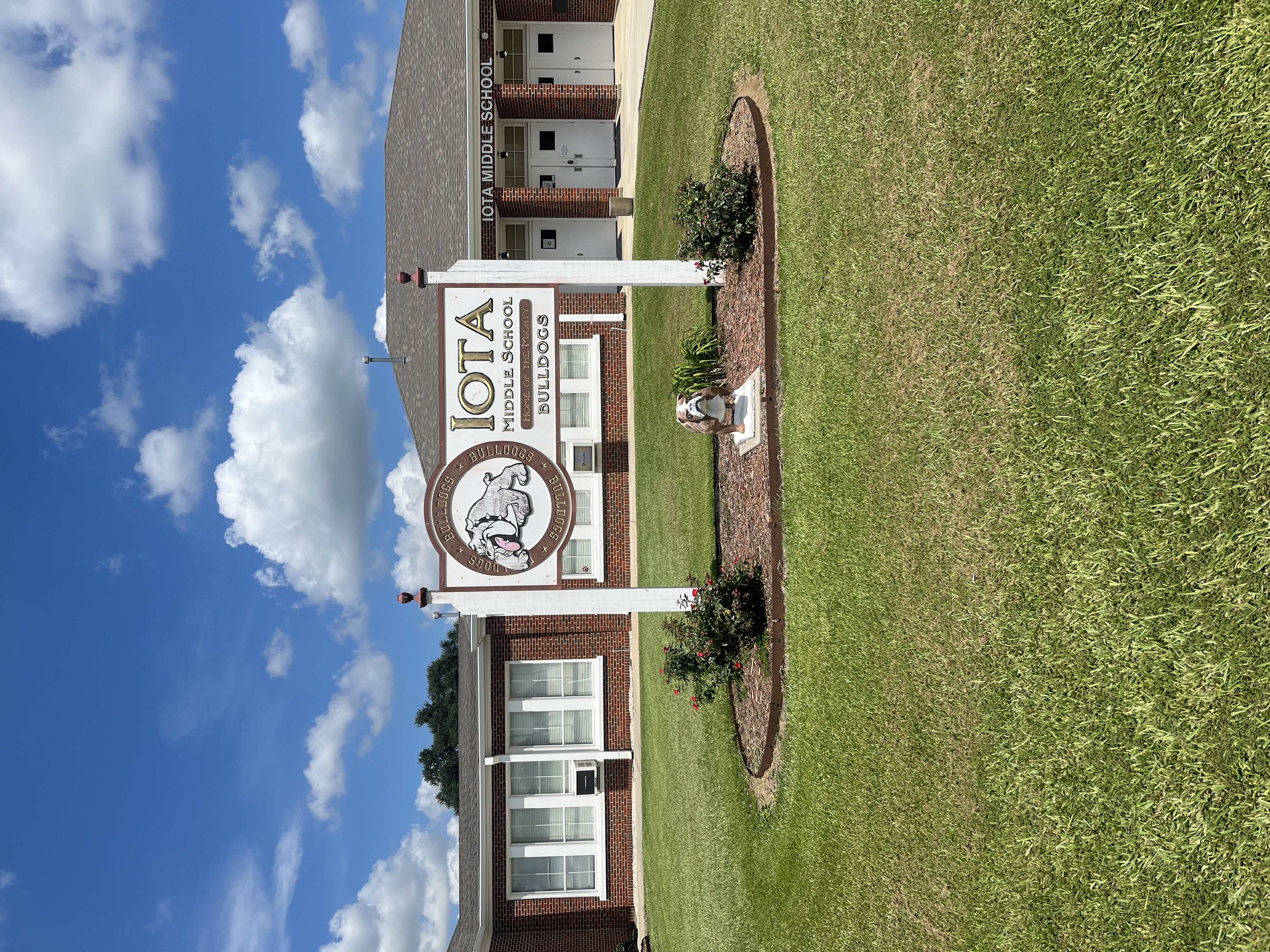 IMS sign and school in the background