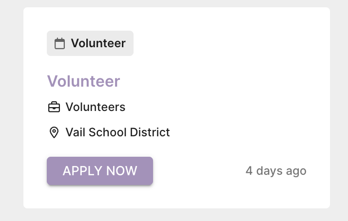 You should look for the block that says Volunteers.