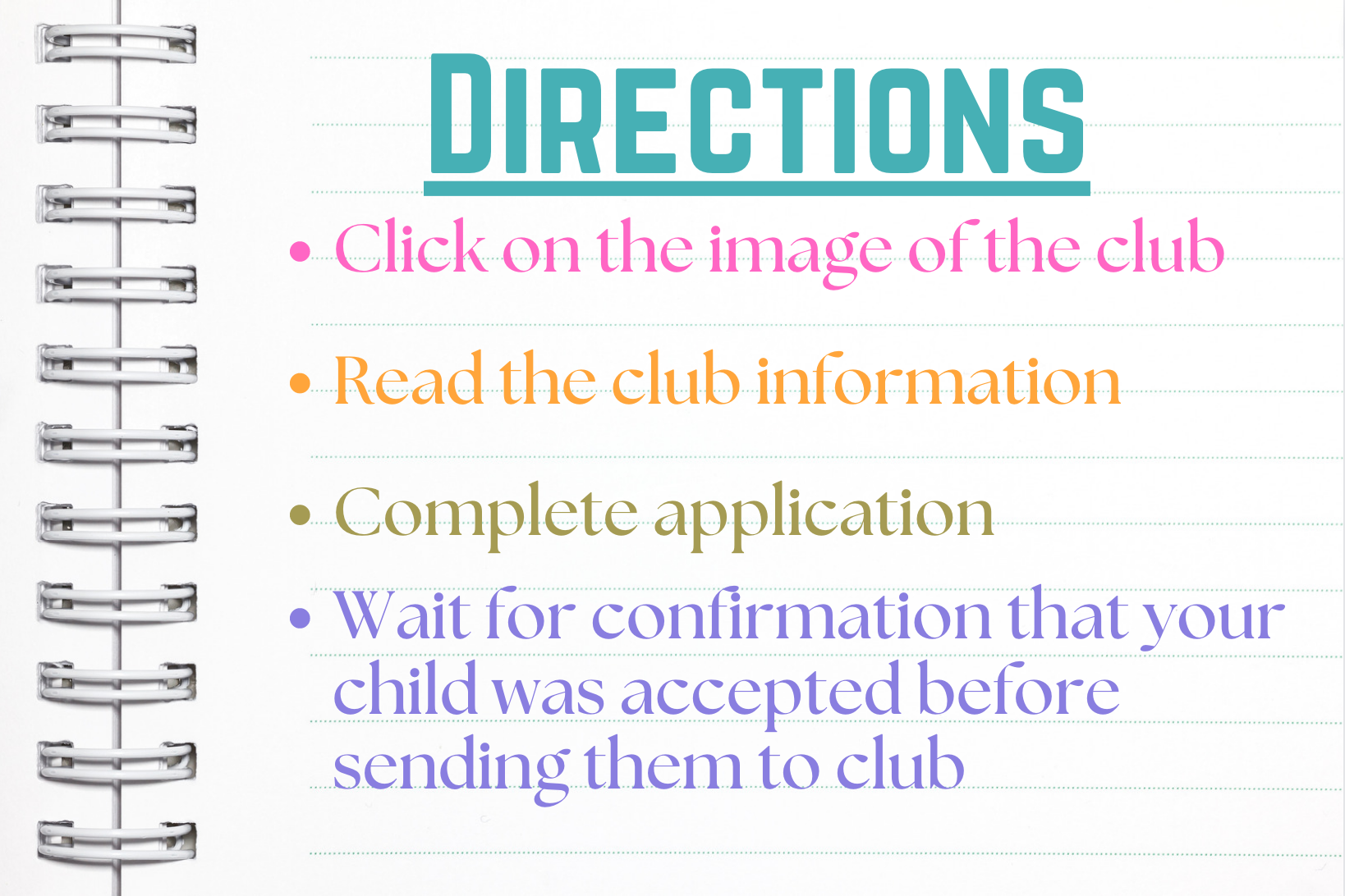 Club Directions