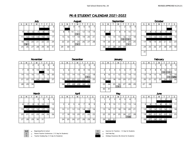 21/22 Revised Calendar