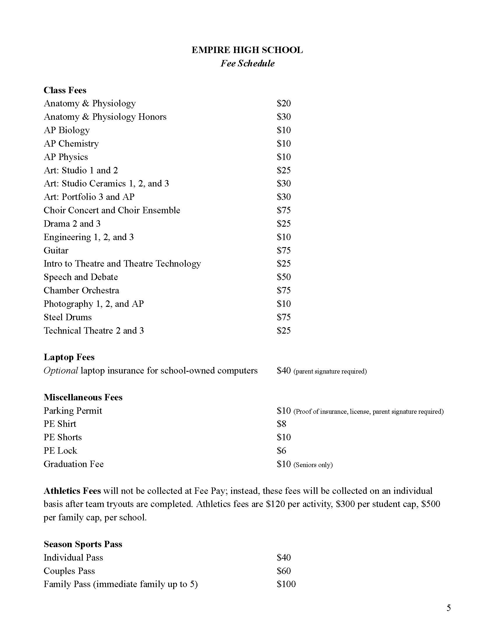 School Fees