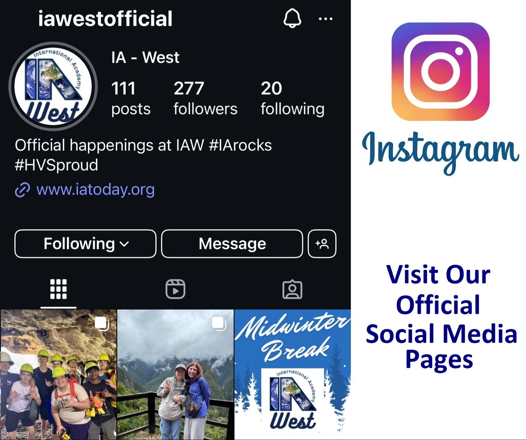 IAW Instagram Page