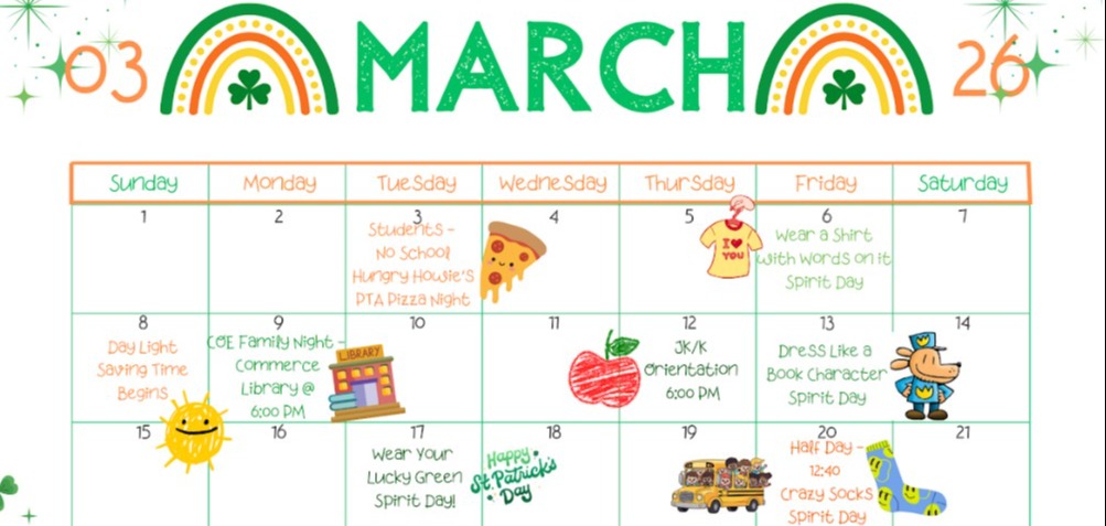 Check out our March activities.