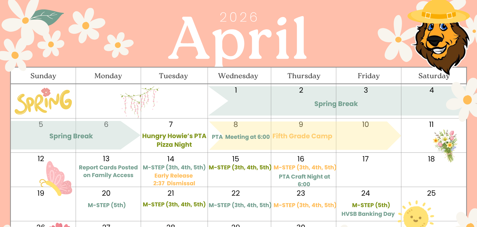 Check out our April activities.