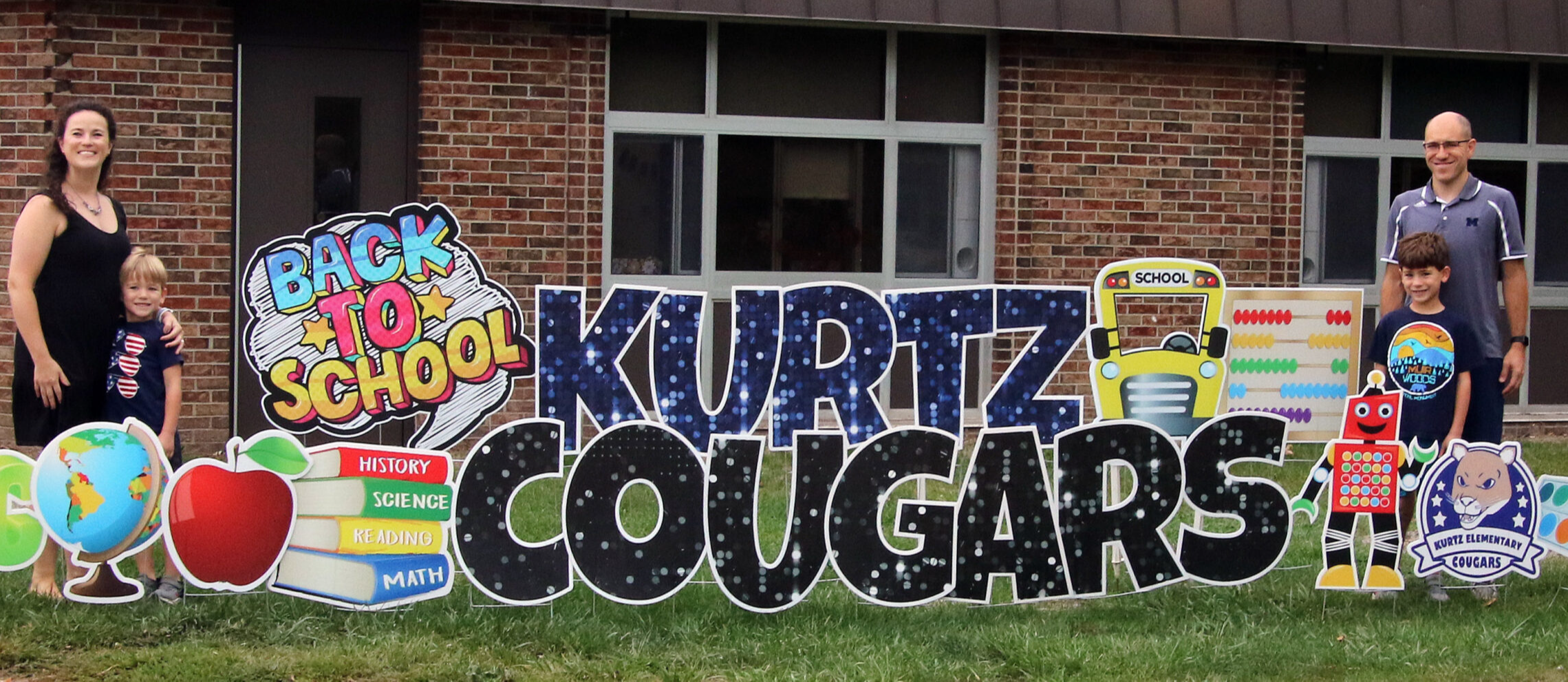 Kurtz Cougars yard ninja sign