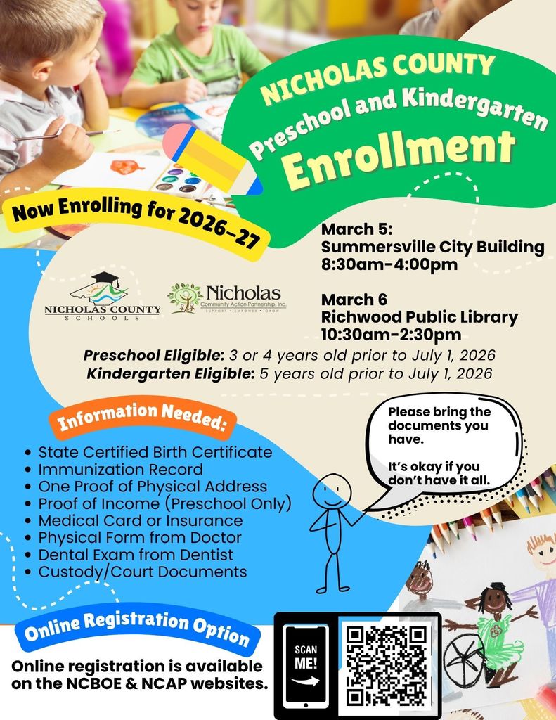 PreK - K Registration 2026.27