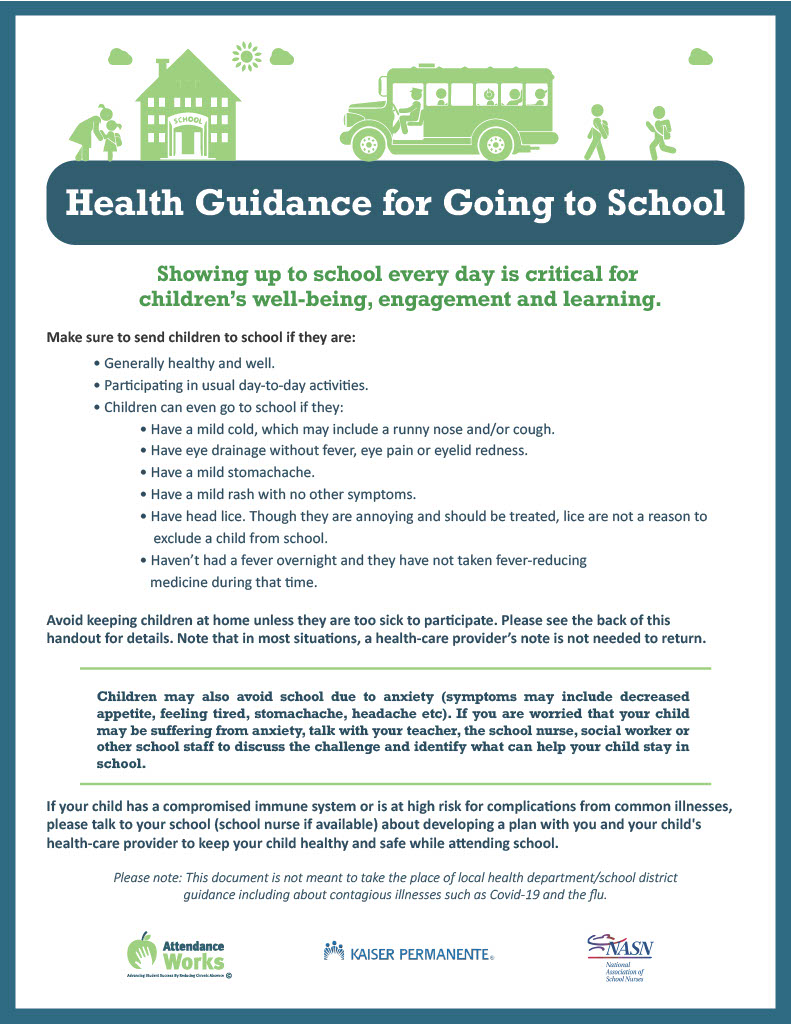 Health Guidelines