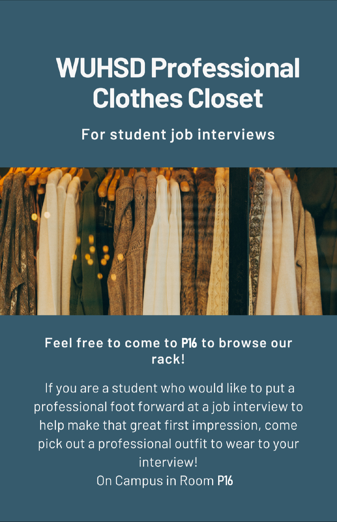 Professional Clothes Closet Flier