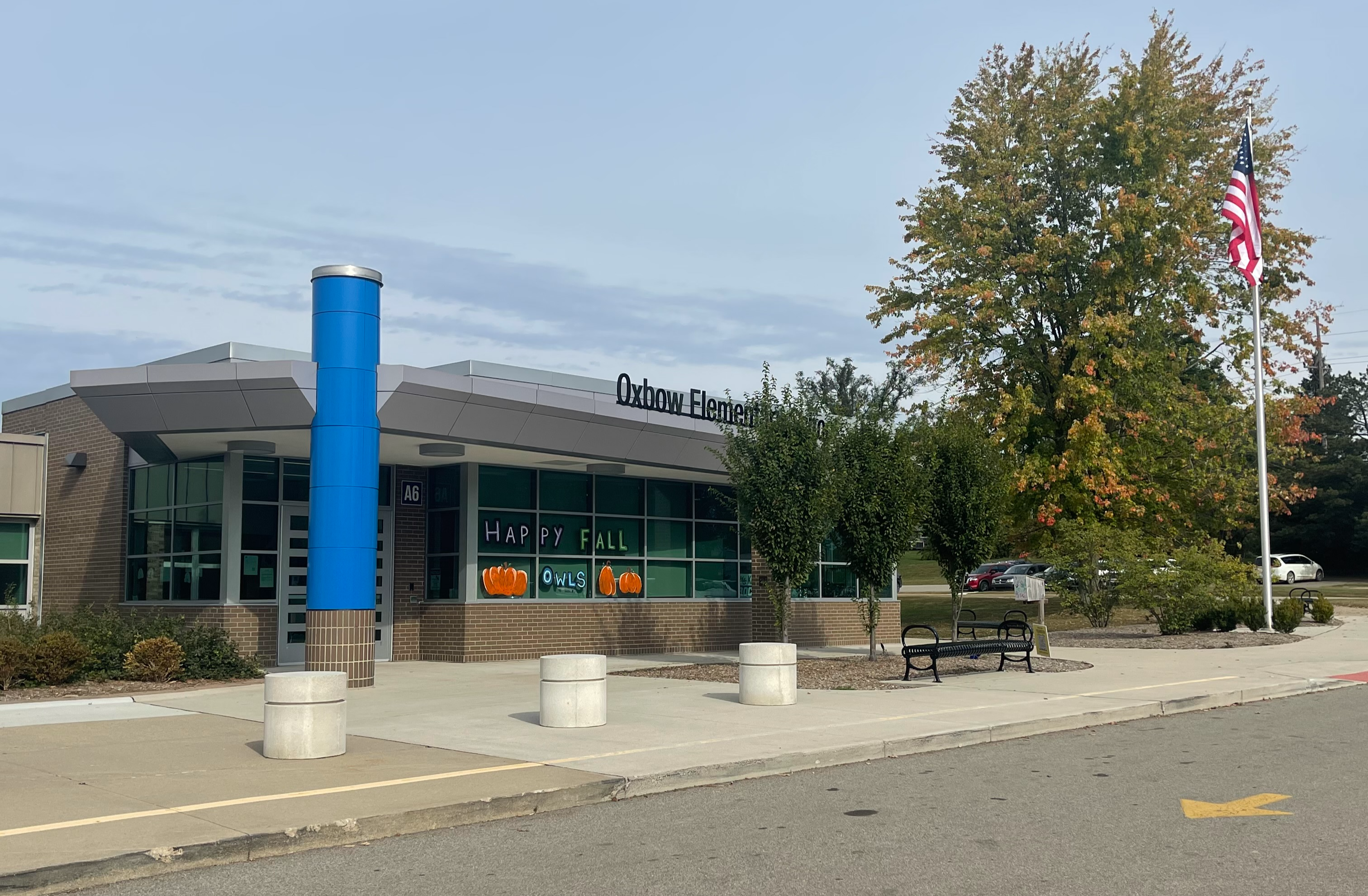 front entrance at Oxbow elementary