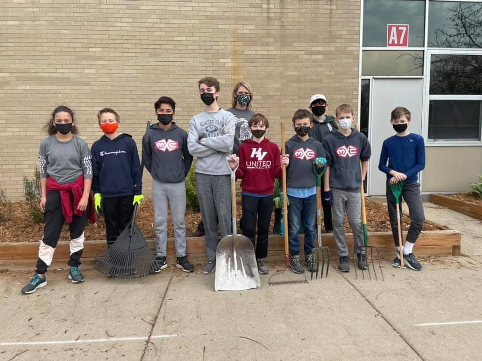 Group photo of student community service project