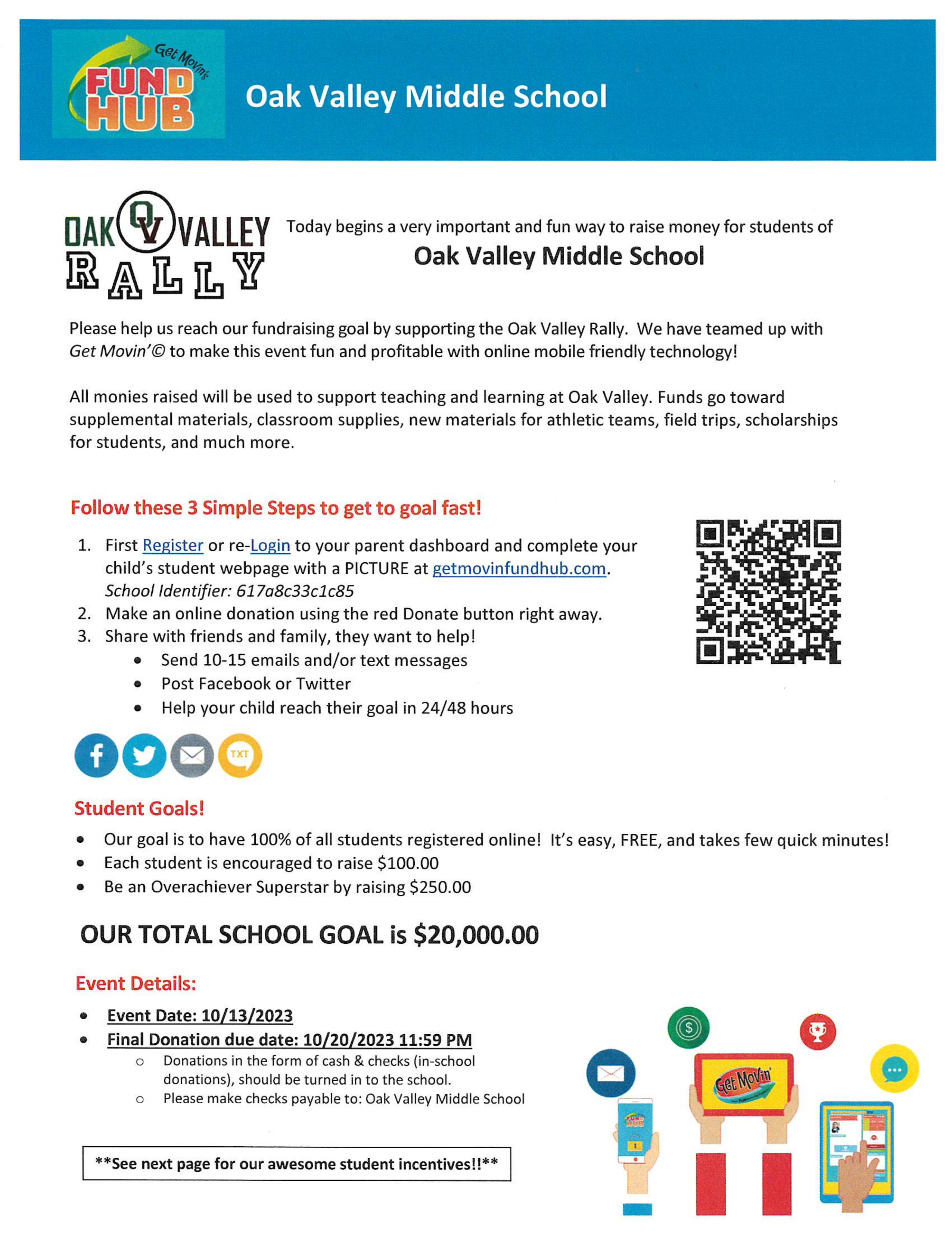 Oak Valley Rally flier