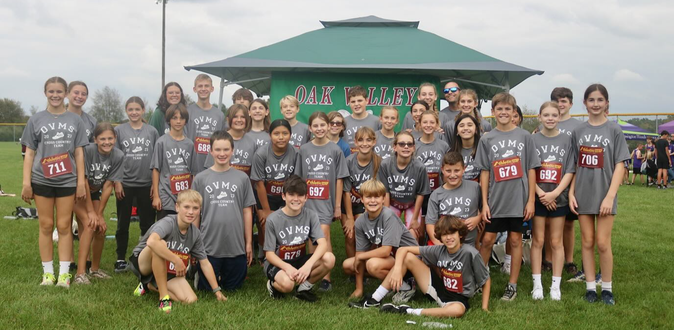 Cross Country  team by tent