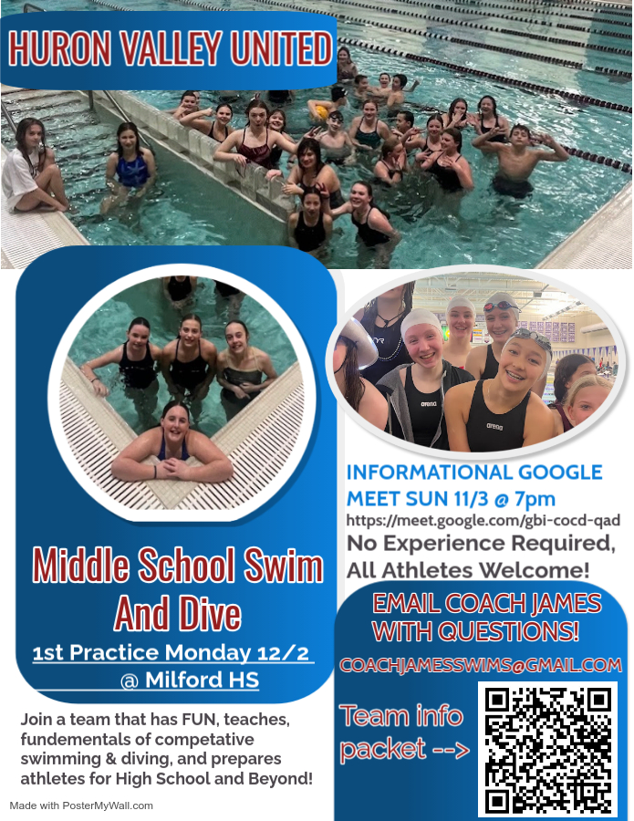 swim team flier