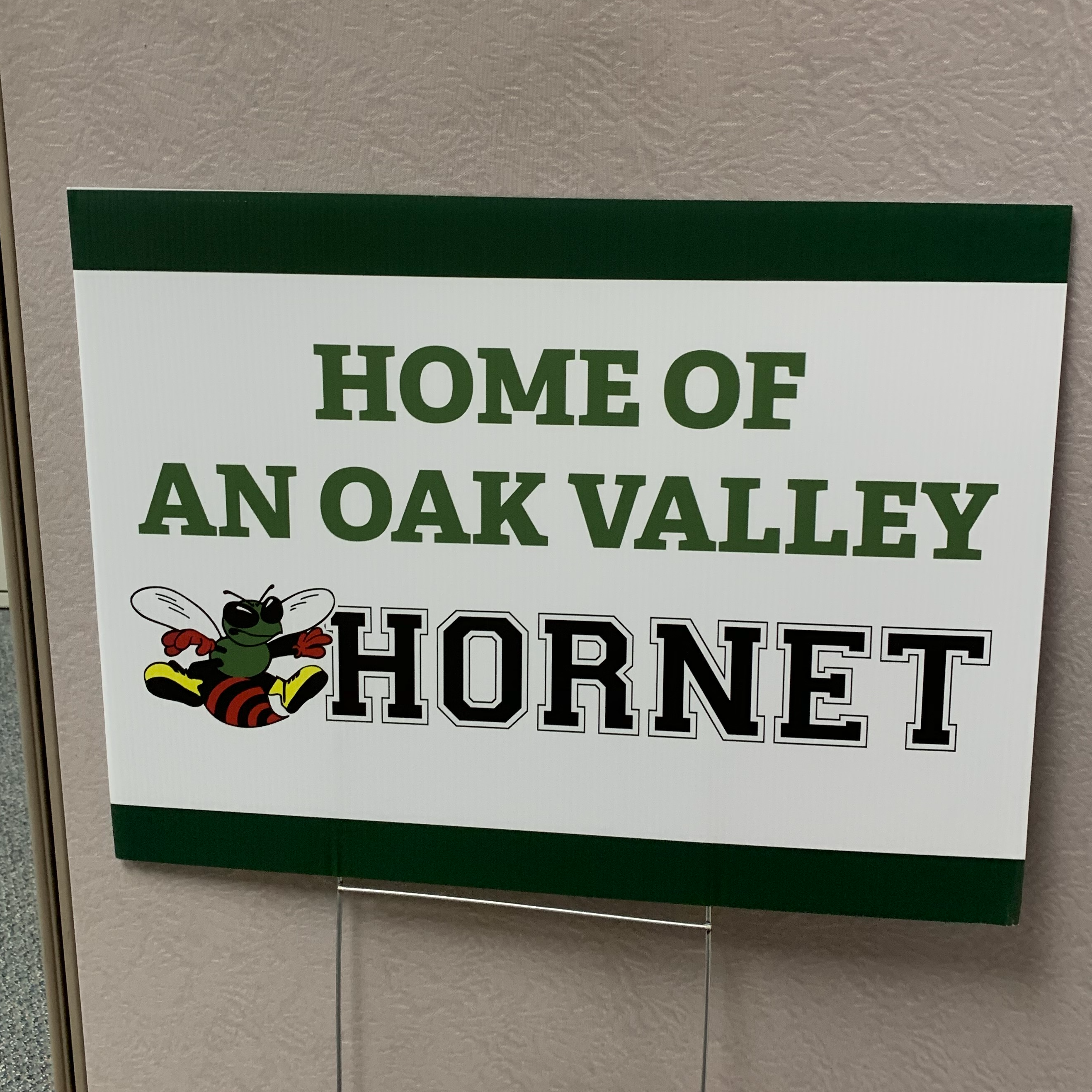 OV Hornet Yard Sign