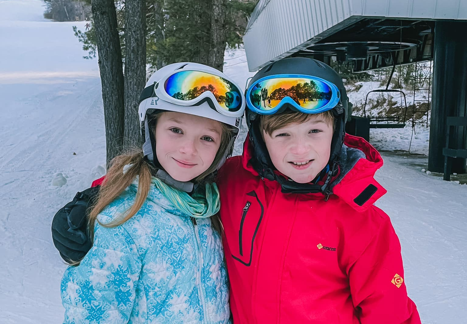 Brother and sister at Alpine Valley