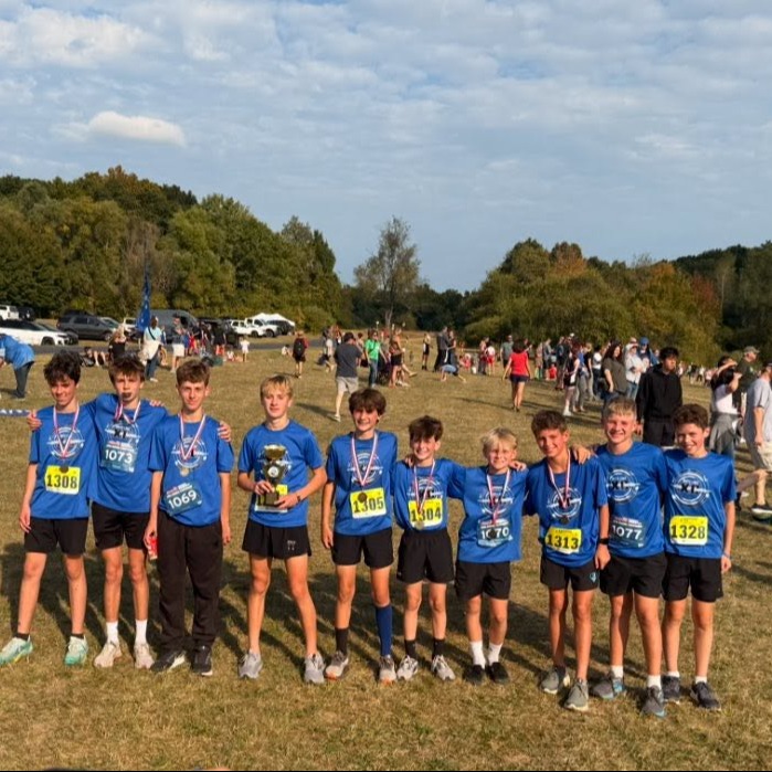 middle school cross country team photo