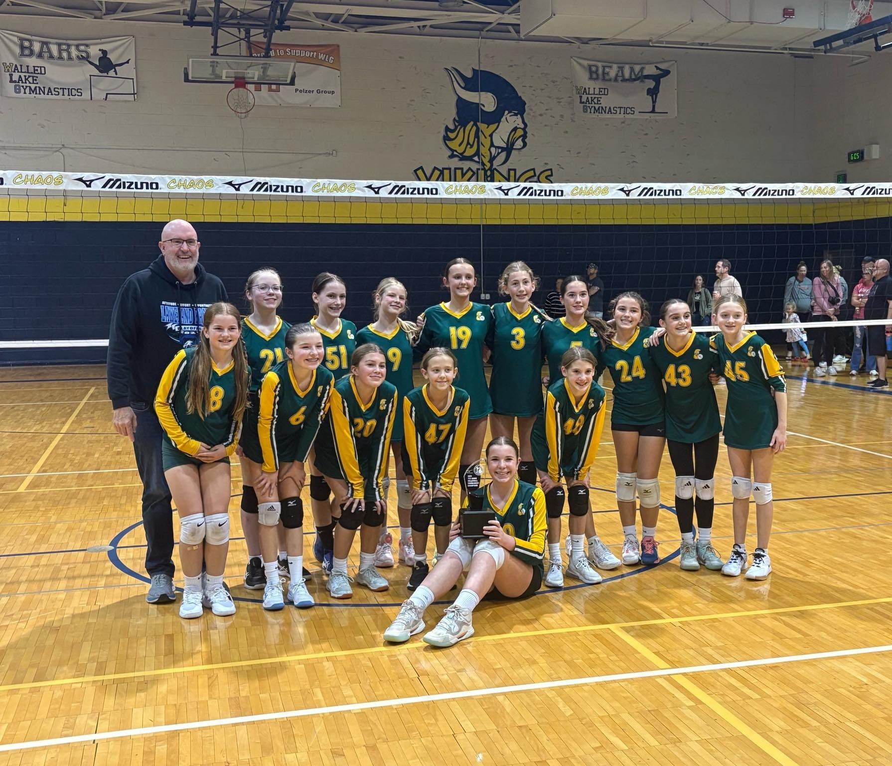Girls volleyball team photo
